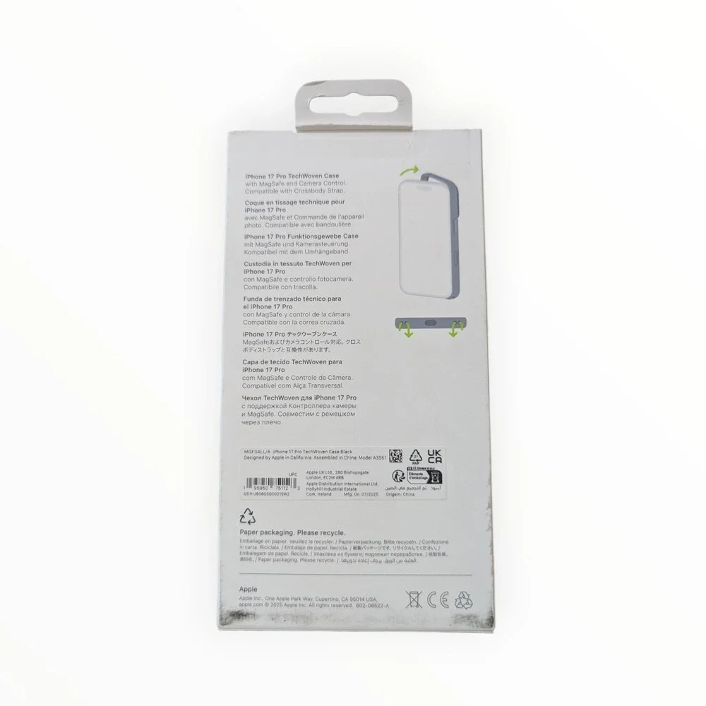 Cc9-O Apple Case for iPhone 17 Pro TechWoven with MagSafe ~‎ Black